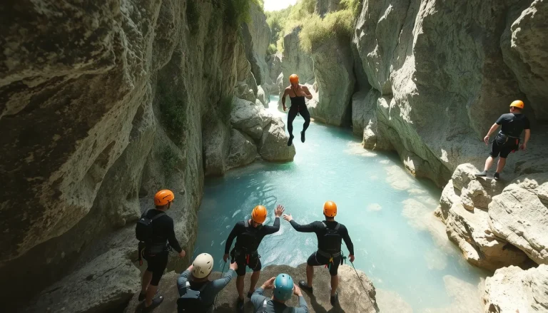Canyoning Bocognano : descente du canyon de la Richiusa en Corse