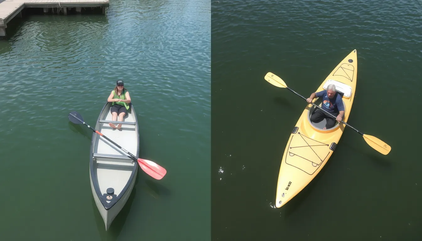 quelle est la différence entre un canoë et un kayak