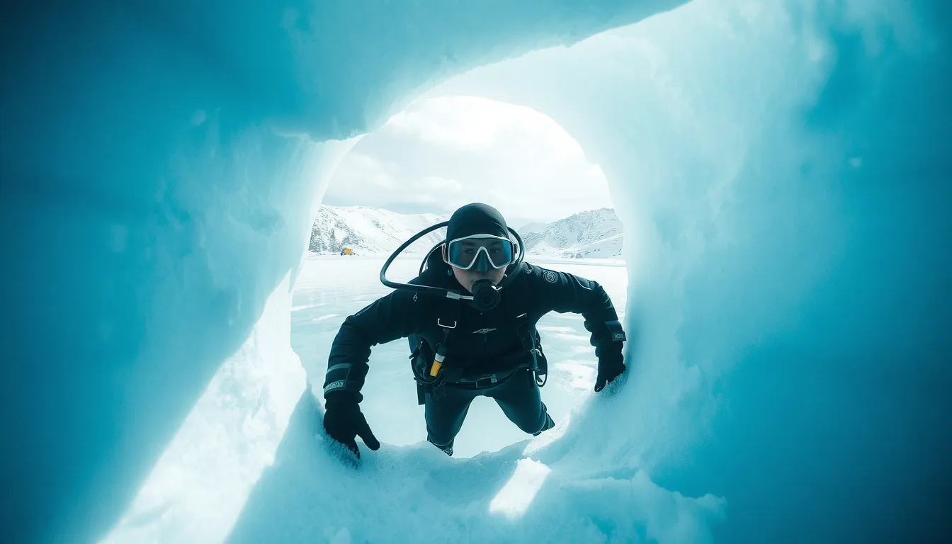 plongée sous glace tignes